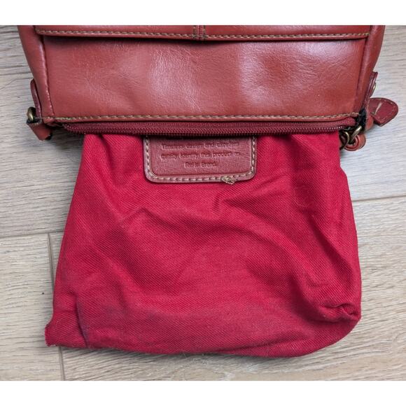 Relic Faux Leather Crossbody Bag Red Small Zip Top Adjustable Strap Minimalist - Picture 12 of 13